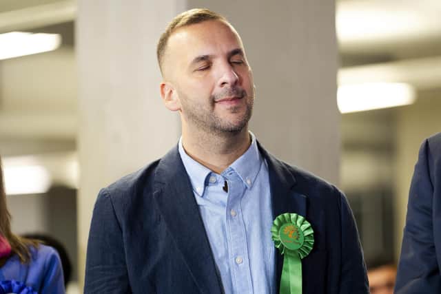 Green Party leader Zack Polanski after being defeated in the Holborn and St Pancras by-election. PIC: Jordan Pettitt/PA Wire