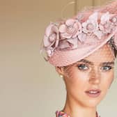 Jenny Roberts Millinery Chapeau! Collection Soft Pink Asymmetric design.