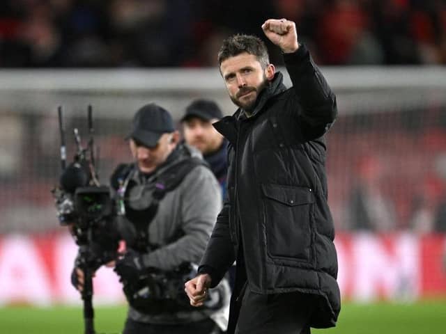 Middlesbrough manager Michael Carrick after Boro's surprise Carabao Cup semi-final first-leg victory over Chelsea at the Riverside Stadium. Picture: Stu Forster/Getty Images.