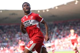 After scoring twice against Sheffield United on Sunday, Chuba Akpom missed Middlesbrough's draw in Stoke with a knee problem. Picture: Stu Forster/Getty Images.
