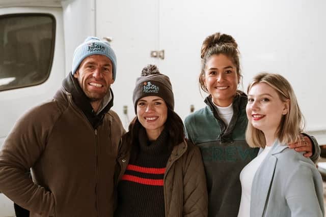 Kelvin and Liz Fletcher with Lizzie McLaughlin and Becca Wilson. (Pic credit: Colin Miller / MAG)