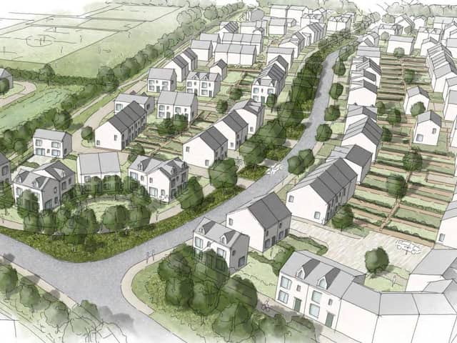 An impression showing how 313 homes and 68 extra care units planned off Cemetery Lane, Driffield, East Riding of Yorkshire, could look.