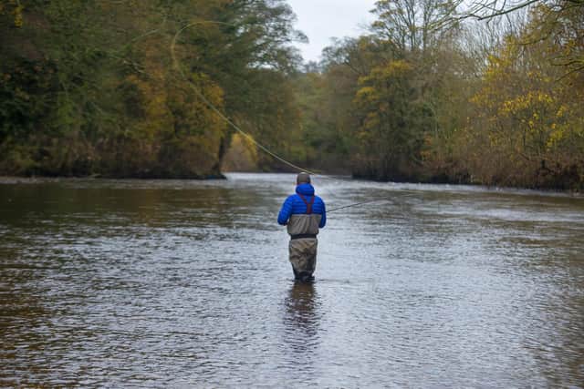 Fly fishing on the River Ure near East Witton. Picture Tony Johnson