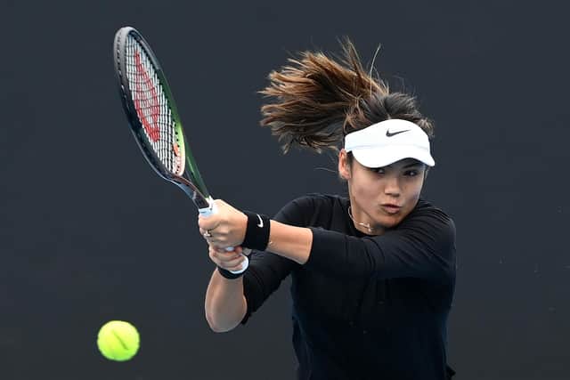 Emma Raducanu of Great Britain. How far can she go in the Australian Open. (Picture: Quinn Rooney/Getty Images)