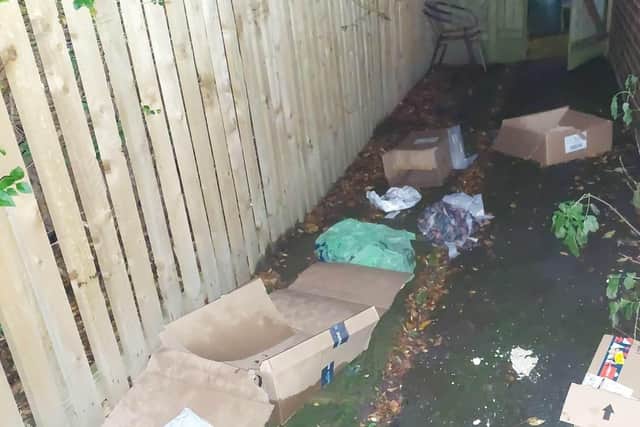 Speaking to The Yorkshire Post, she said some of the lower valued presents had been dumped in the alleyway near to her home.