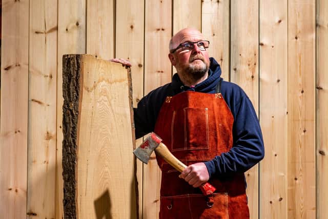 T Pictured Chris Vaudin, owner of The Viking Workshop Picture By Yorkshire Post Photographer,  James Hardisty.
