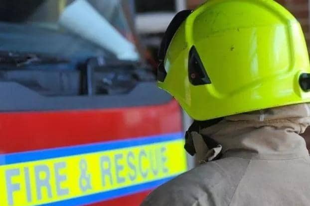 Fire crews are in attendance at Doncaster North services