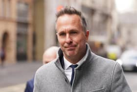 Michael Vaughan arrives for the second day of the CDC Panel Hearing at the International Arbitration Centre, London, on March 2. The former England captain has been cleared of the allegation that was made against him. Picture by James Manning. PA Wire/PA Images.