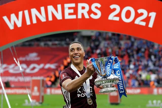 CUP HERO: Youri Tielemans (Image: Kirsty Wigglesworth - Pool/Getty Images)