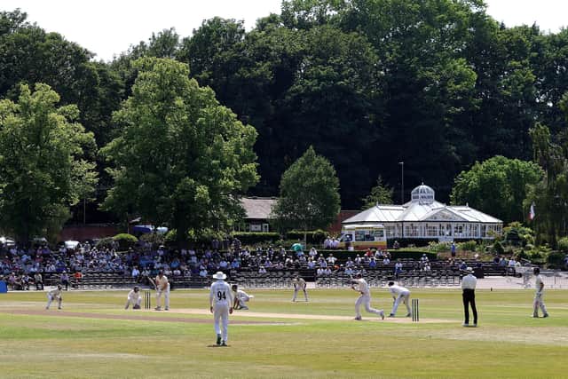 Queen's Park, Chesterfield, scene of Yorkshire's first Championship win for 14 months. Photo by David Rogers/Getty Images.
