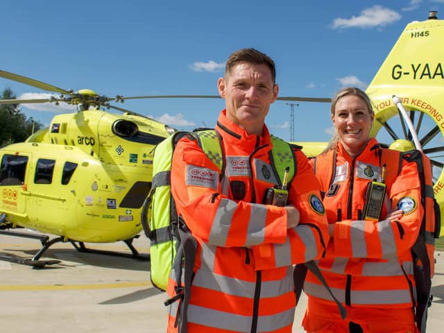 Steve Dawber and Rachel Smith
Episode one of the ninth series of Helicopter ER airs on Quest on Friday, February 3.