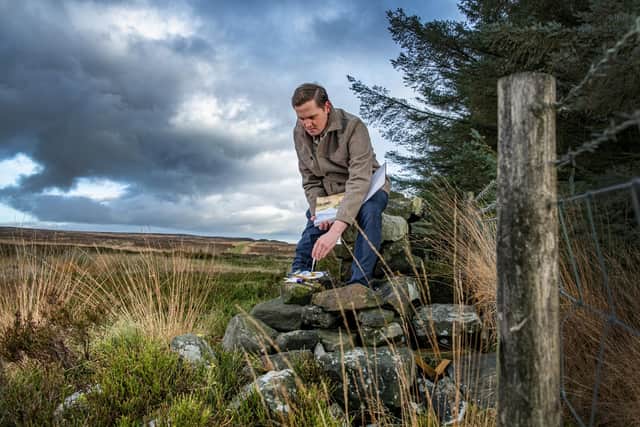 Artist Tom Duxbury has been chosen to design the Royal Mail's 2023 Christmas stamps photographed for The Yorkshire Post Magazine by Tony Johnson on Baildon Moor near his home.
The 34-year-old has also designed book covers for the likes of Philip Pullman. All of his work is inspired by Yorkshire and particularly Bingley Moor.