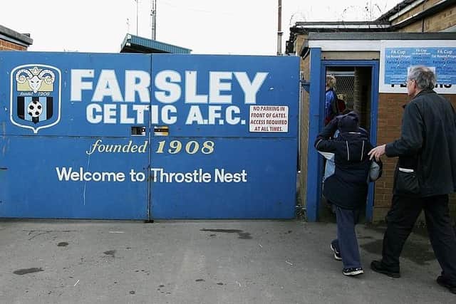 TOUGH TIMES:  Non-league clubs like Farsley Celtic need all the support they can get