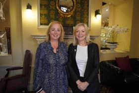 Mandy Ridyard (left) with West Yorkshire Mayor Tracy Brabin.