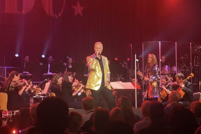 Fans loved the look when ABC's Martin Fry donned his trademark gold lame jacket for the encore