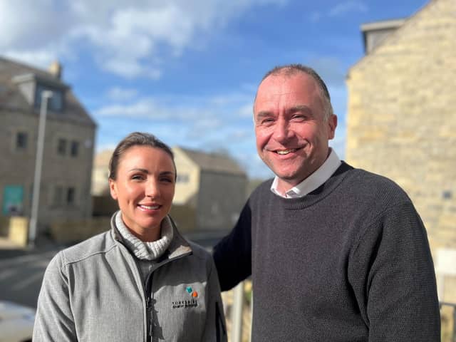 Yorkshire Country Properties has appointed Phil Snoad, right, as senior sales negotiator to work alongside customer experience representative Kirsty Watts, left.