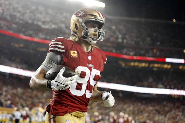 George Kittle #85 of the San Francisco 49ers are playing in their second Super Bowl in five years (Picture: Lachlan Cunningham/Getty Images)
