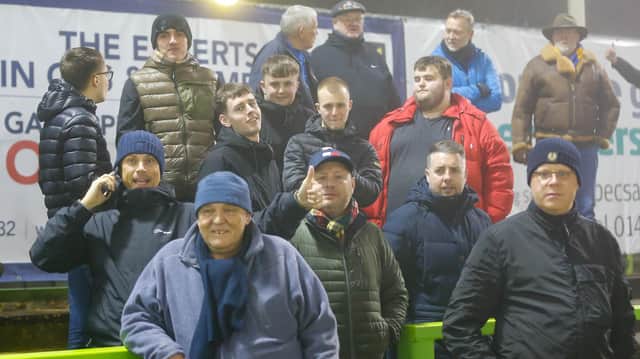 Mansfield Town fans ahead of kick-off at Forest Green Rovers. Who can you spot?