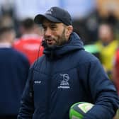 Happier times: Steve Boden coaching Doncaster Knights at Castle Park in a game last month before his sudden decision to quit last week. (Picture: Jonathan Gawthorpe)