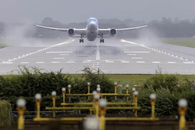 A plane takes off. (Pic credit: Dan Kitwood / Getty Images)