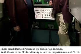 Steven Nallon and Dick Fiddy. Picture: Richard Pickard at the British Film Institute. Richard Pickard/BFI