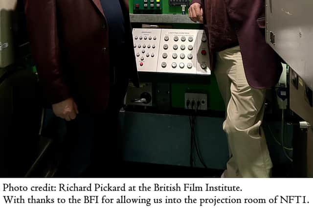 Steven Nallon and Dick Fiddy. Picture: Richard Pickard at the British Film Institute. Richard Pickard/BFI