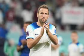 England’s Harry Kane applauds the fans following the FIFA World Cup Group B match at the Khalifa International Stadium, Doha. PIC: PA Wire/PA Images