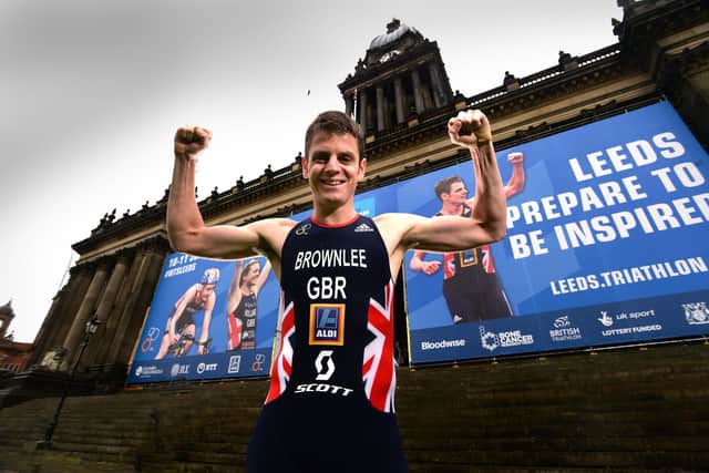 Leeds and proud: Jonny Brownlee ahead of the 2017 World Series event in his home city of Leeds