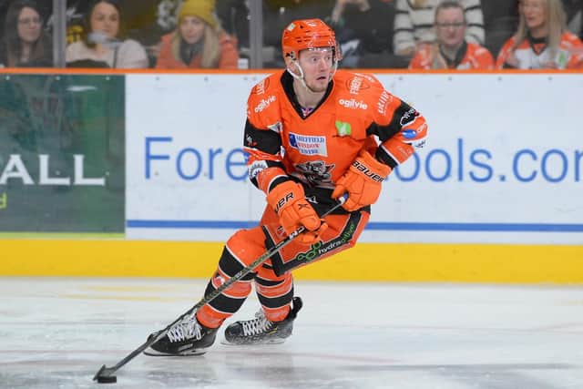 END OF THE LINE: Davey Phillips has returned to Belfast Giants for the 2023-24 Elite League campaign, ending a seven-year spell with Sheffield Steelers. Picture: Dean Woolley/Steelers Media