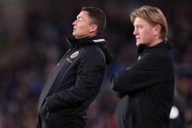 CUP DRAMA: Paul Heckingbottom (left, with Stuart McCall) says his Sheffield United players love competing in the FA Cup