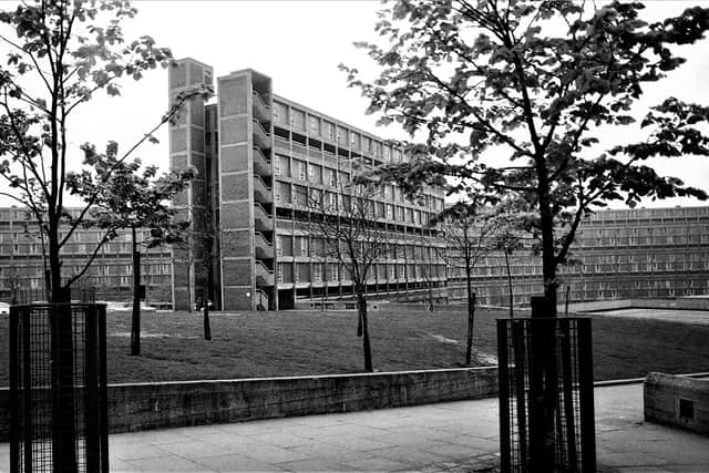 The images of Park Hill estate in Sheffield were taken between 1969 and 1970