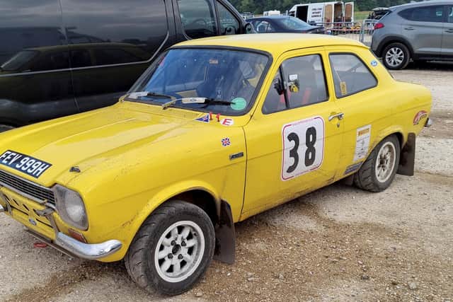 The stolen yellow classic mk1 Ford Escort