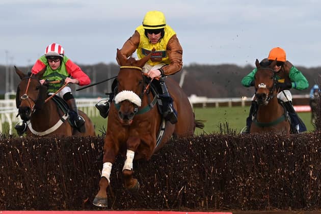 All set: Doncaster's clerk of the course Paul Barker is confident the track will be able to stage its first jumps meeting of 2024 on Wednesday - but it must pass a precautionary inspection first. (Photo by Gareth Copley/Getty Images)