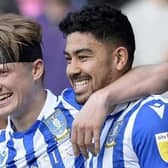 Former Sheffield Wednesday midfielder Massimo Luongo, pictured with former team-mate George Byers. Picture: Steve Ellis.