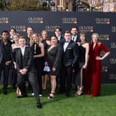 Cast of Dear Evan Hansen at the Olivier Awards ceremony. (Pic credit: Gareth Cattermole / Getty Images)