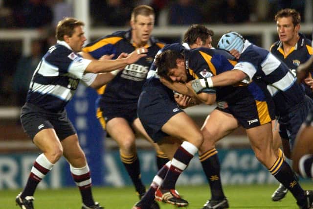 Back in the day: Leeds Tykes v Rotherham Titans in the Zurich Premiership in September 2003. (Picture: Steve Riding)
