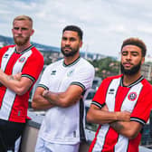 The kit pays homage to the steel heritage of the city of Sheffield. Image: Sheffield United
