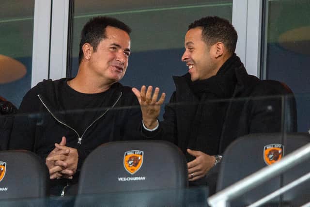 MORE INFLUENTIAL: Coach Liam Rosenior, pictured right with chairman/owner Acun Ilicali, has a bigger say in transfers
