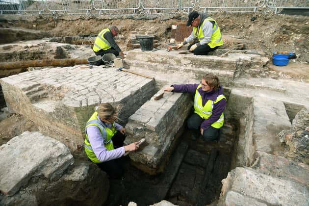 Humber Field Archaeology work on the riverside fortress built for Henry VIII, near The Deep in Hull.
