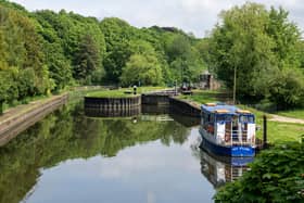 The River Don at Sprotbrough Locks. Photographed for The Yorkshire Post by Tony Johnson.