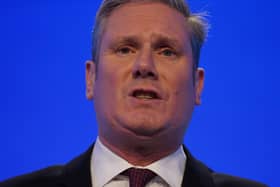 Labour Party leader Sir Keir Starmer delivers a speech during the Confederation of British Industry (CBI) annual conference. PIC: Jacob King/PA Wire