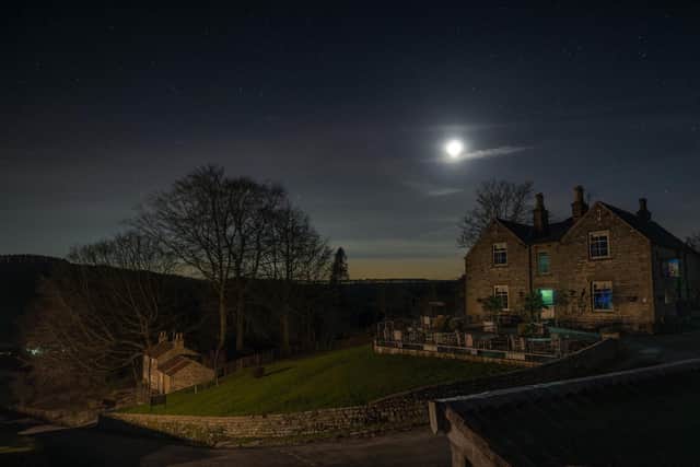 The skies above Hawnby in the North Yorkshire Moors