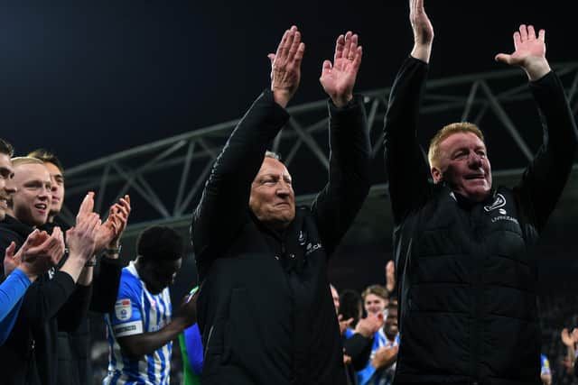 DIFFERENT JOB: Neil Warnock (left) and Ronnie Jepson (right) face a different challenge at Huddersfield Town this season