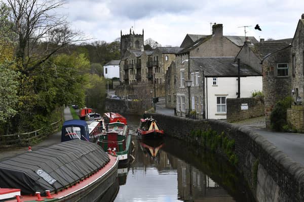 The Leeds-Liverpool canal in Skipton.