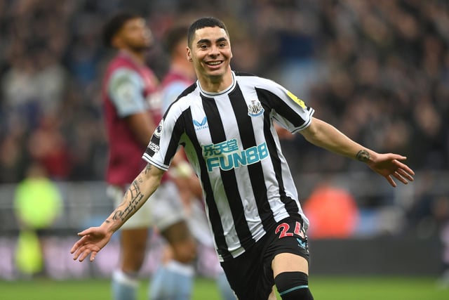 Scored a stunning goal in Newcastle's emphatic win over Aston Villa. That is now seven goals in 13 Premier League games for the Magpies man.
