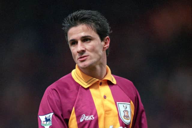 26 Dec 2000:  Benito Carbone of Bradford City during the FA Carling Premiership game at Valley Parade in Bradford, England. Sunderland won the match 4 - 1. Credit: Michael Steele /Allsport via Getty Images
