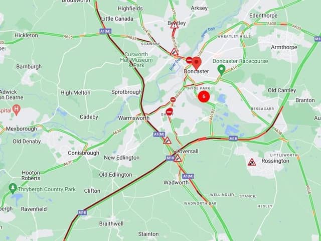 M18 crash: Motorway delays of more than an hour on Tuesday morning following crash in Yorkshire
CREDIT: THE AA