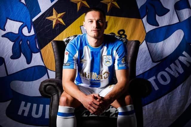 Huddersfield Town midfielder Ben Wiles, set to make his home debut against Rotherham United on Saturday, just 22 days after leaving. Picture courtesy of HTAFC.