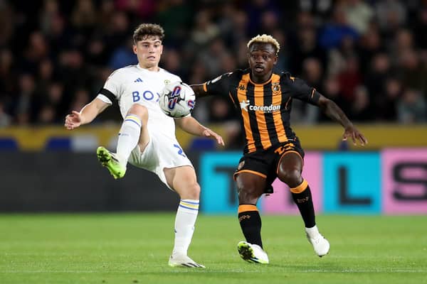 GAME ON: Hull City's Jean Michael Seri - pictured battling for the ball with Leeds United's Daniel James at the MKM Stadium in September - is aware of the threat posed by the Whites. Picture: Simon Marper/PA