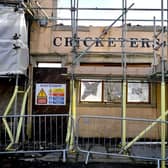 The Cricketers Arms in Keighley is being demolished